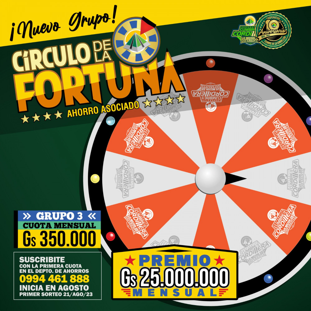 El nuevo grupo del Círculo de la Fortuna está imperdible ‼️